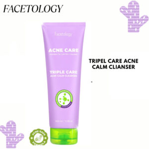 facetology triple care acne calm cleanser 100ml/pembersih wajah