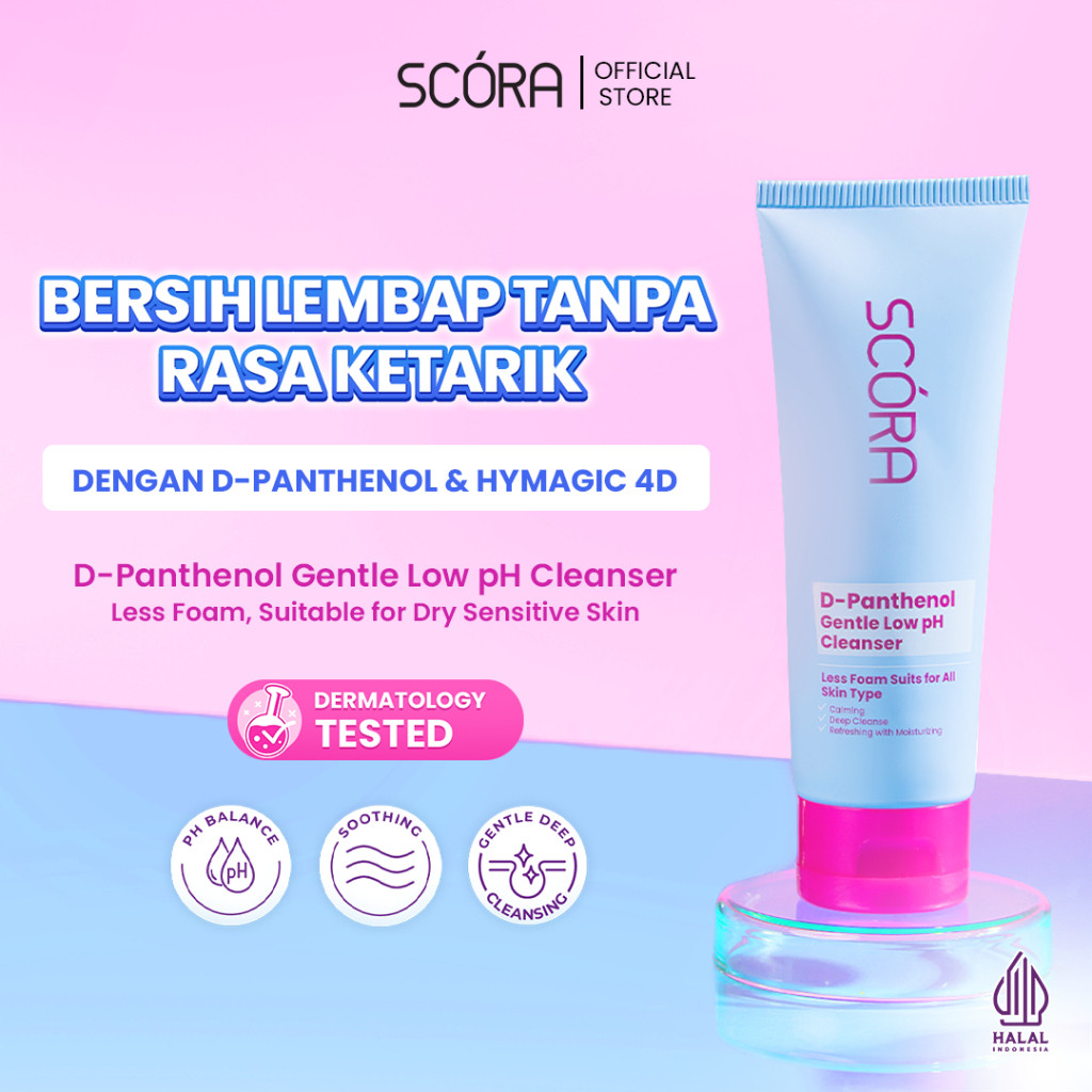scora d panthenol gentle low ph cleanser 100ml/pembersih wajah scora d panthenol gentle low ph cleanser 100ml/pembersih wajah
