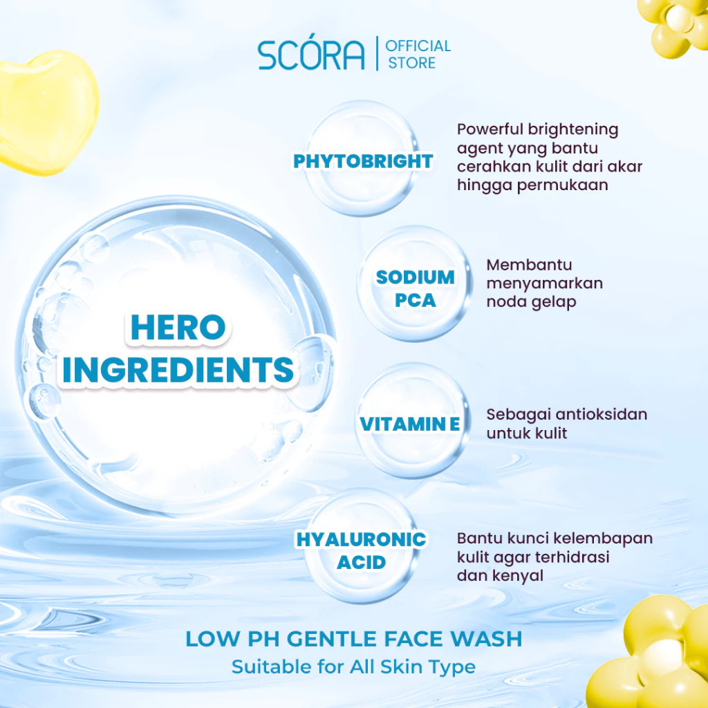 scora phytobright gentle low ph cleanser 100ml/pembersih wajah scora phytobright gentle low ph cleanser 100ml/pembersih wajah
