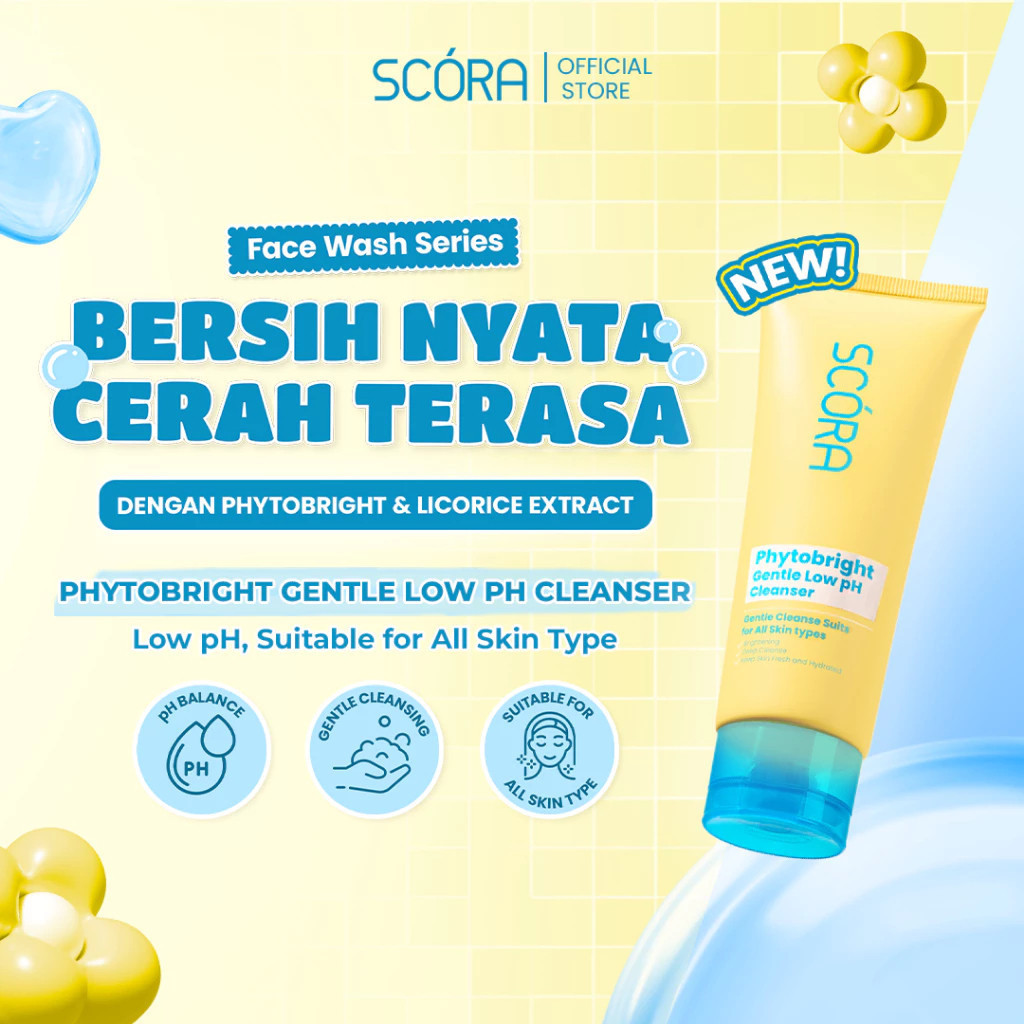 scora phytobright gentle low ph cleanser 100ml/pembersih wajah scora phytobright gentle low ph cleanser 100ml/pembersih wajah