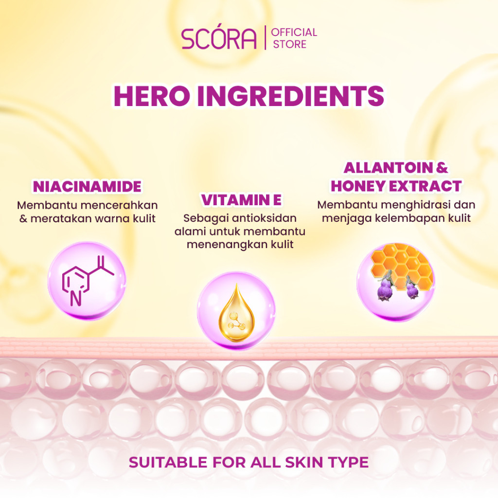 scora honey glow tone up cream 30g/pelembab wajah scora honey glow tone up cream 30g/pelembab wajah