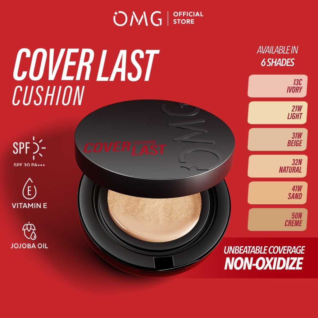 omg oh my glam coverlast cushion spf 30 pa+++ 15g omg oh my glam coverlast cushion spf 30 pa+++ 15g