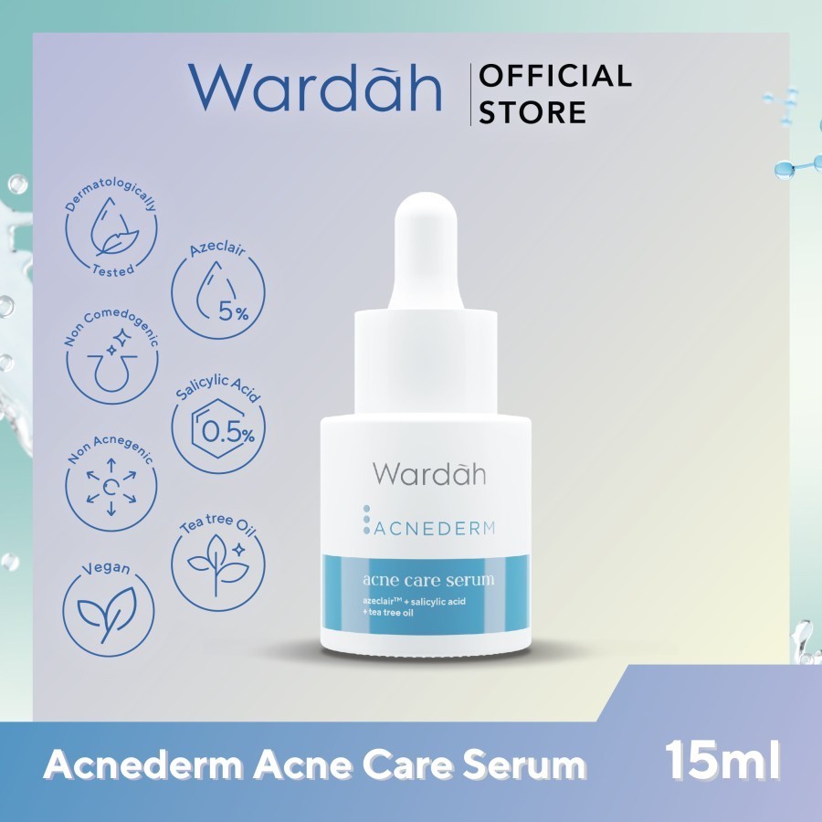 wardah acnederm acne care serum 15ml/serum wajah wardah acnederm acne care serum 15ml/serum wajah