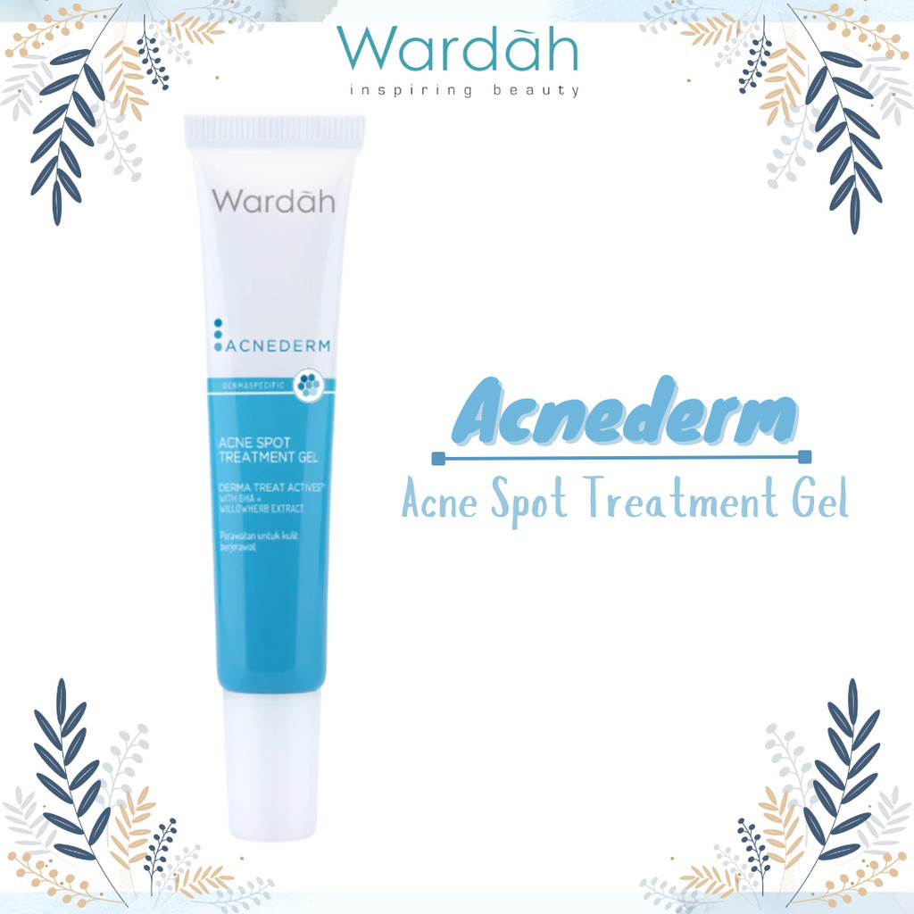 wardah acnederm acne spot treatment gel 15ml/obat totol jerawat wardah acnederm acne spot treatment gel 15ml/obat totol jerawat