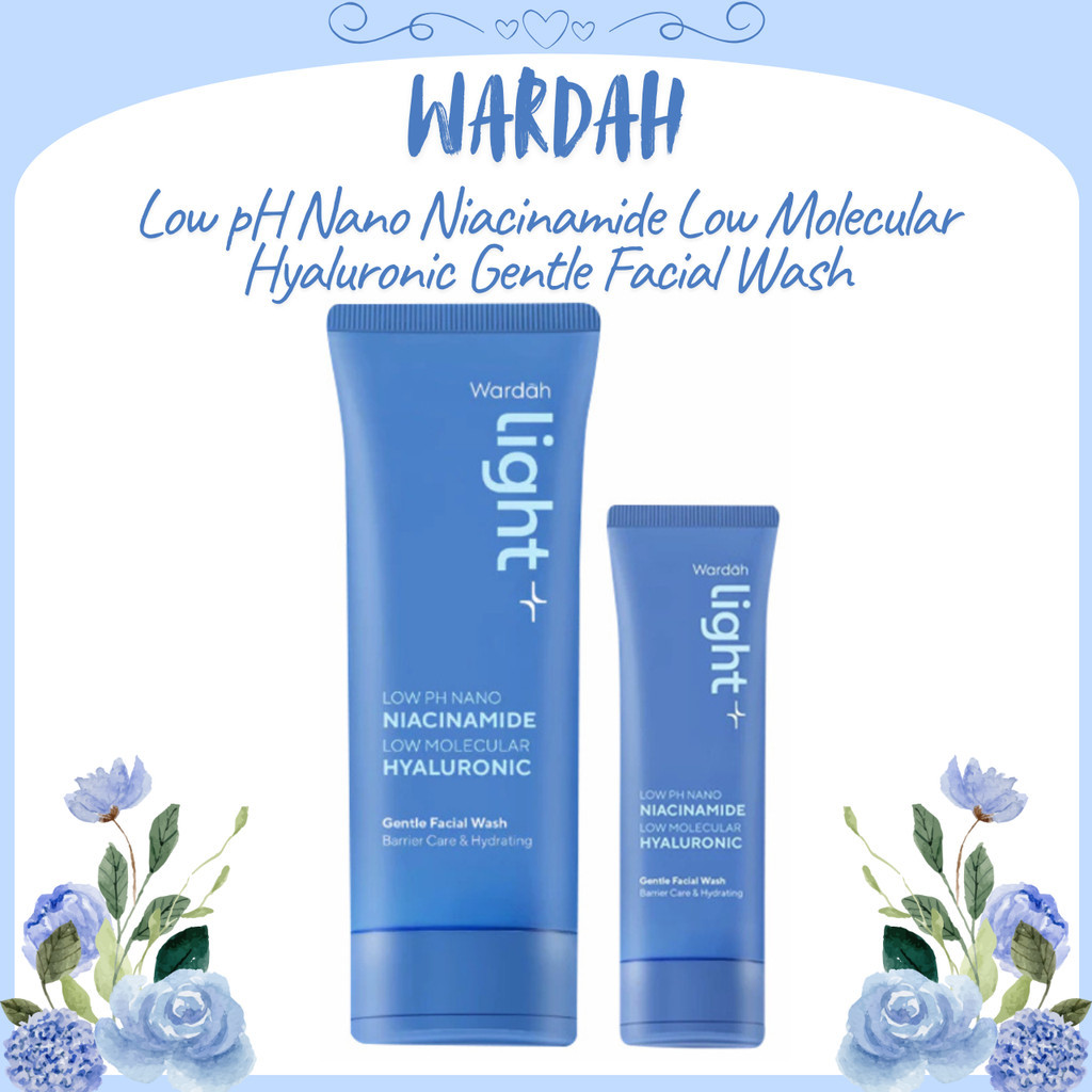 wardah lightening low ph nano niacinamide gentle facial wash 50ml and 100ml/pembersih wajah wardah lightening low ph nano niacinamide gentle facial wash 50ml and 100ml/pembersih wajah