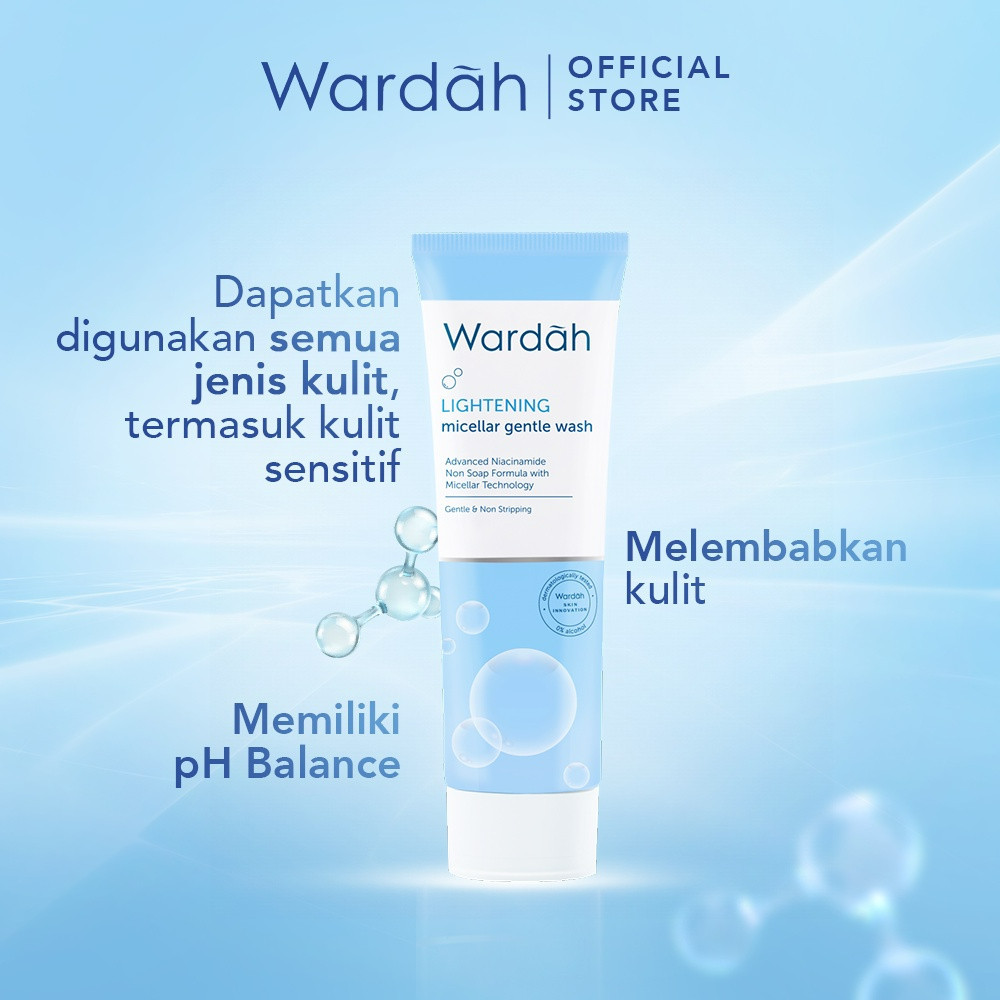 wardah lightening low ph nano niacinamide gentle facial wash 50ml and 100ml/pembersih wajah wardah lightening low ph nano niacinamide gentle facial wash 50ml and 100ml/pembersih wajah