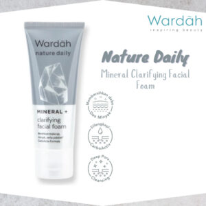 wardah nature daily mineral clarifying facial foam 100ml/pembersih wajah
