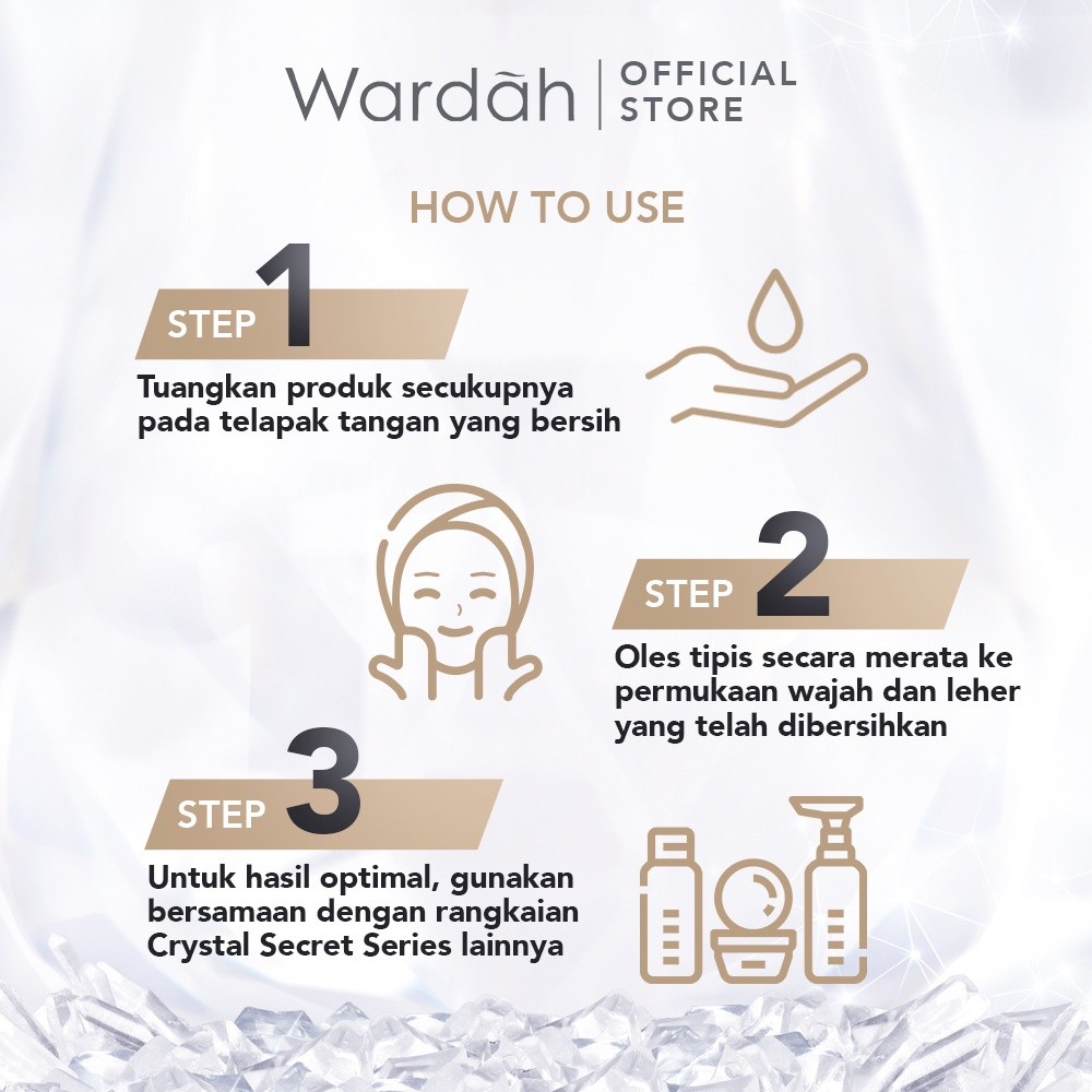 wardah crystal secret alpha arbutin 5% niacinamide brightening day moisturizer 15ml and 30g wardah crystal secret alpha arbutin 5% niacinamide brightening day moisturizer 15ml and 30g