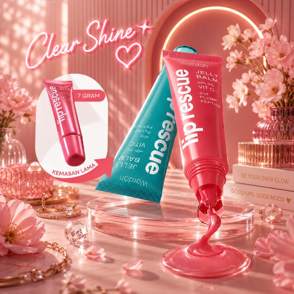 wardah lip rescue jelly balm 7g/pelembab bibir wardah lip rescue jelly balm 7g/pelembab bibir