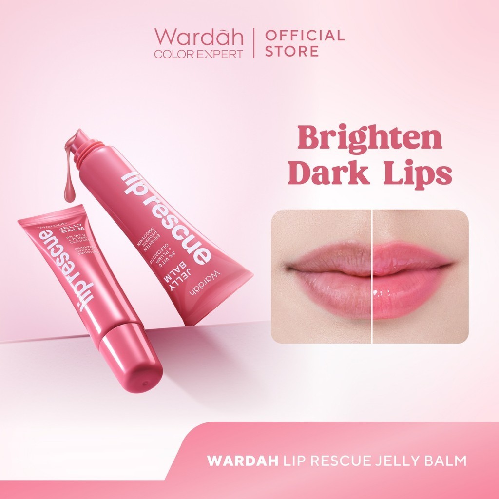 wardah lip rescue jelly balm 7g/pelembab bibir wardah lip rescue jelly balm 7g/pelembab bibir