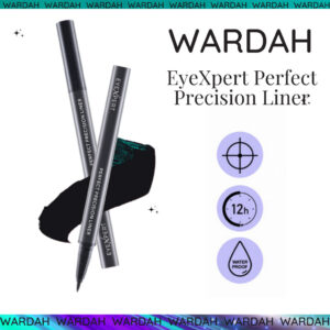 wardah eyexpert perfect precision liner 1ml | waterproof eyeliner