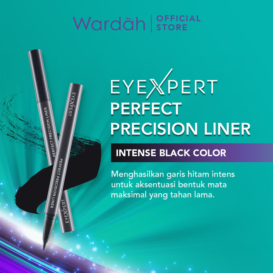 wardah eyexpert perfect precision liner 1ml | waterproof eyeliner wardah eyexpert perfect precision liner 1ml | waterproof eyeliner