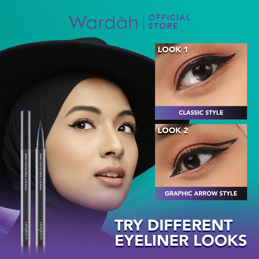 wardah eyexpert perfect precision liner 1ml | waterproof eyeliner wardah eyexpert perfect precision liner 1ml | waterproof eyeliner