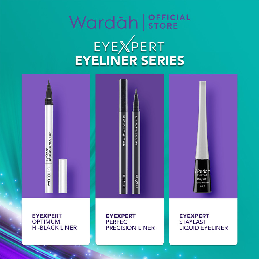 wardah eyexpert perfect precision liner 1ml | waterproof eyeliner wardah eyexpert perfect precision liner 1ml | waterproof eyeliner