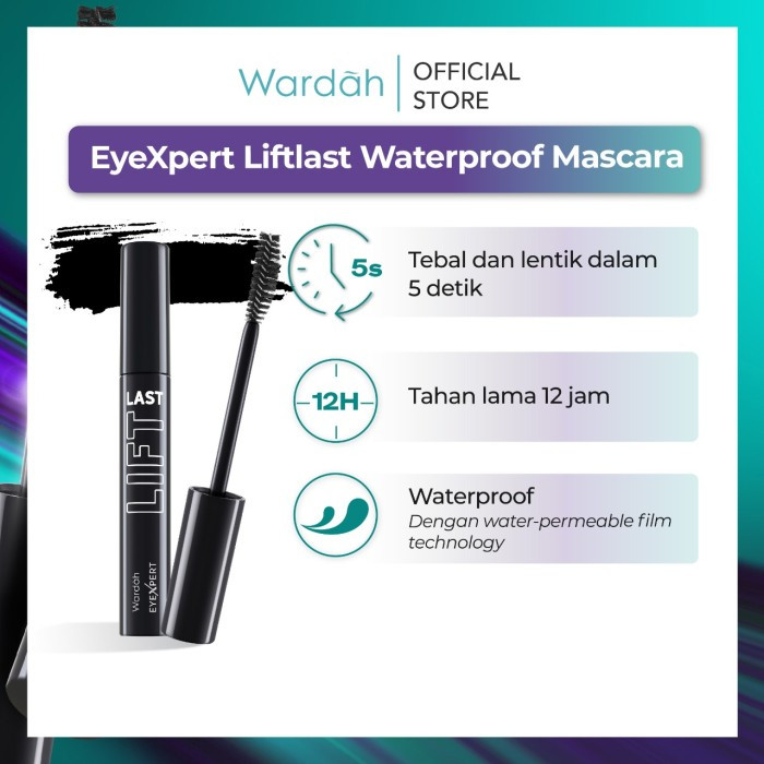 wardah eyexpert liftlast waterproof mascara 8ml | maskara wardah eyexpert liftlast waterproof mascara 8ml | maskara