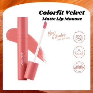 wardah colorfit velvet matte lip mousse