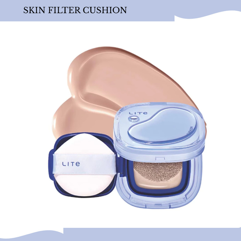 wardah lite skin filter cushion 11g/alas bedak wardah lite skin filter cushion 11g/alas bedak