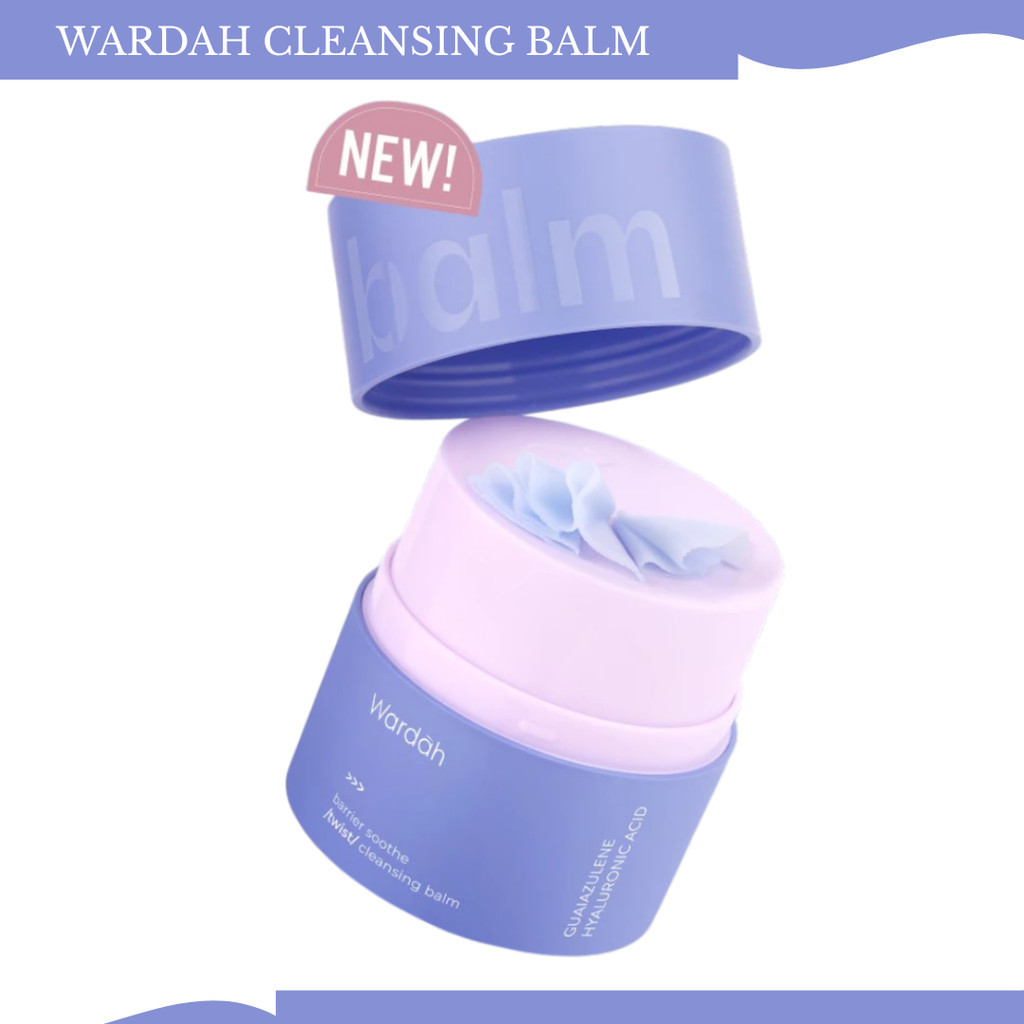 wardah cleansing balm barrier soothe twist 40g/pembersih makeup wardah cleansing balm barrier soothe twist 40g/pembersih makeup