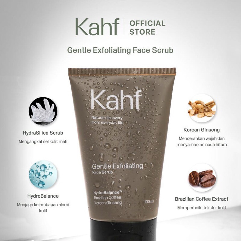 kahf brightening and dark spot scrub face wash 100ml kahf brightening and dark spot scrub face wash 100ml