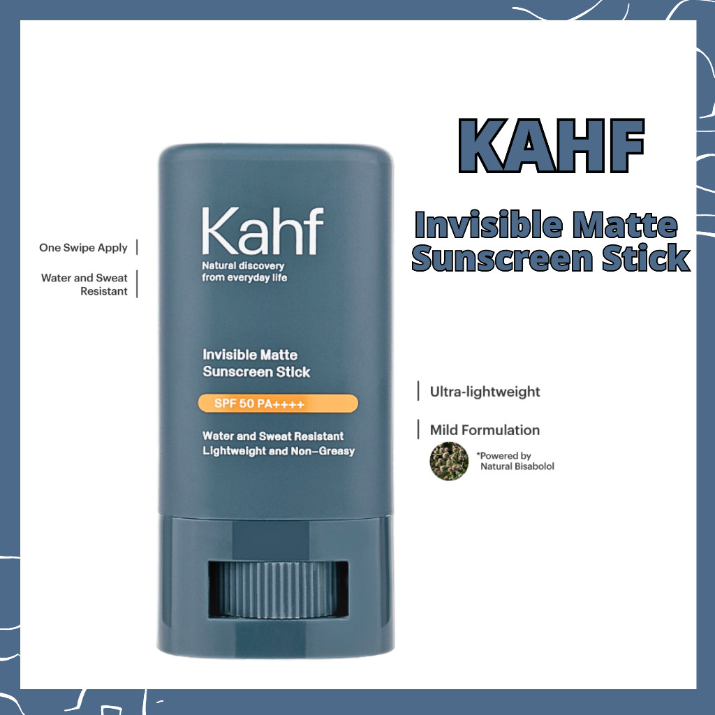 kahf invisible matte sunscreen stick spf 50 pa++++ 22 g / sunscreen pria kahf invisible matte sunscreen stick spf 50 pa++++ 22 g / sunscreen pria