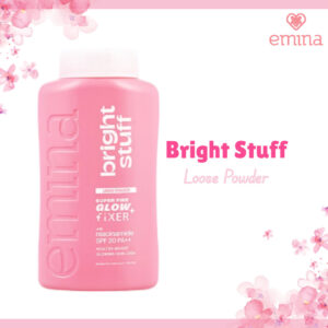 emina bright stuff loose powder 55g/bedak tabur cerah instan matte