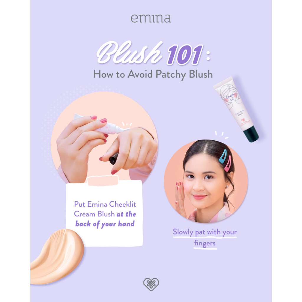 emina cheek lit cream blush 10 ml / blush on emina cheek lit cream blush 10 ml / blush on