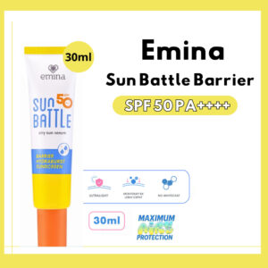 emina sun battle spf 50 pa++++ barrier hydraburst sunscreen 30ml