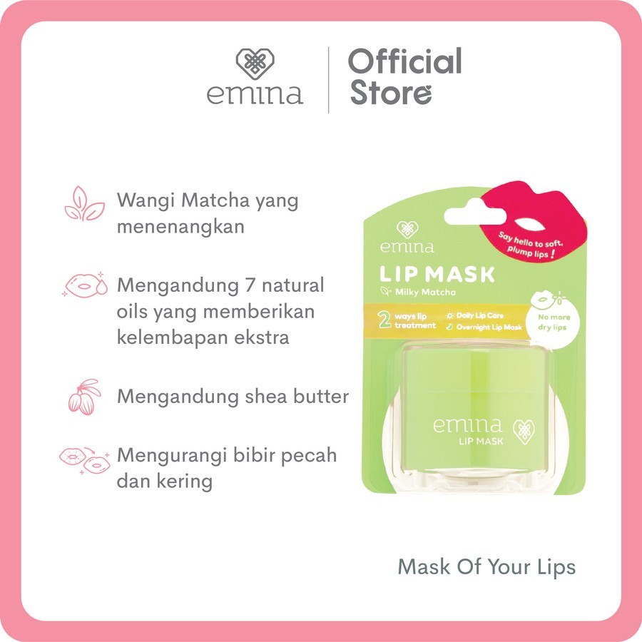 emina lip mask 9 g masker perawatan bibir lembab emina lip mask 9 g masker perawatan bibir lembab