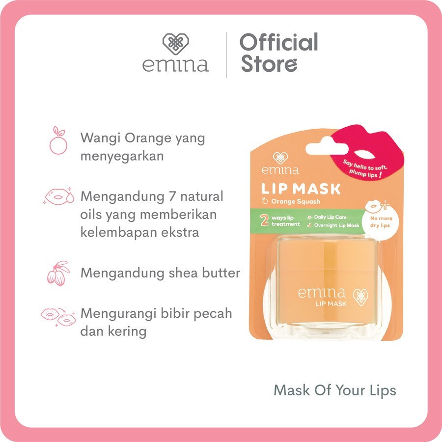 emina lip mask 9 g masker perawatan bibir lembab emina lip mask 9 g masker perawatan bibir lembab