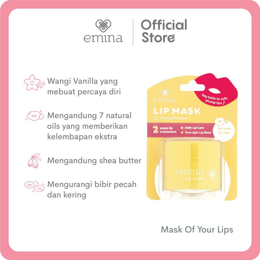 emina lip mask 9 g masker perawatan bibir lembab emina lip mask 9 g masker perawatan bibir lembab