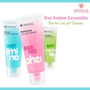 emina oat amino ceramide barrier low ph gel cleanser 70ml/pembersih wajah