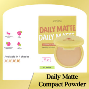 emina daily matte compact powder 11gr | bedak padat