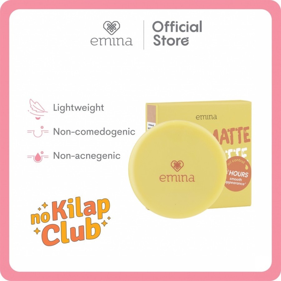 emina daily matte compact powder 11gr | bedak padat emina daily matte compact powder 11gr | bedak padat