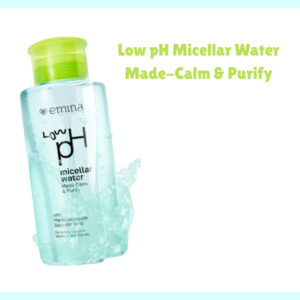 emina low ph micellar water made calm and purify 300ml and 125ml/pembersih make up