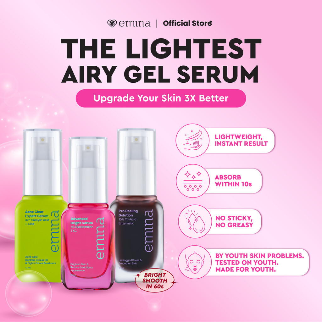 emina pro peeling solution 17ml/serum eksfoliasi wajah emina pro peeling solution 17ml/serum eksfoliasi wajah