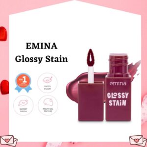 emina glossy stain | lip tint | lip matte