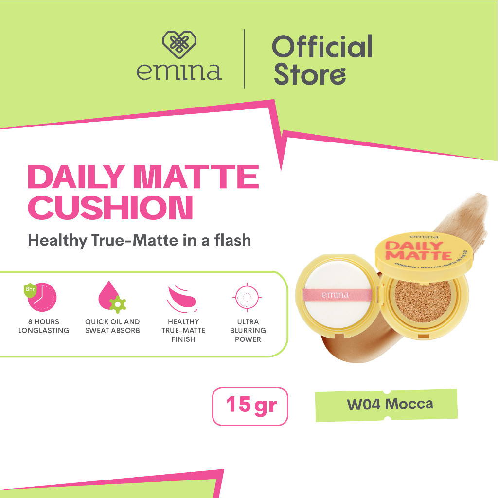 emina daily matte cushion / matte finish emina daily matte cushion / matte finish