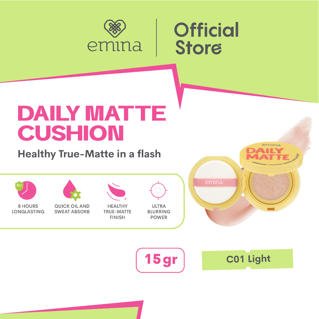emina daily matte cushion / matte finish emina daily matte cushion / matte finish