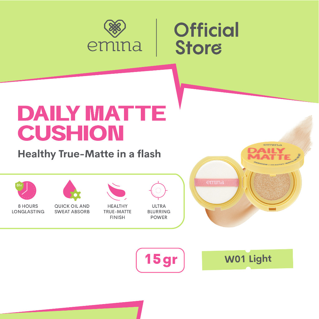 emina daily matte cushion / matte finish emina daily matte cushion / matte finish