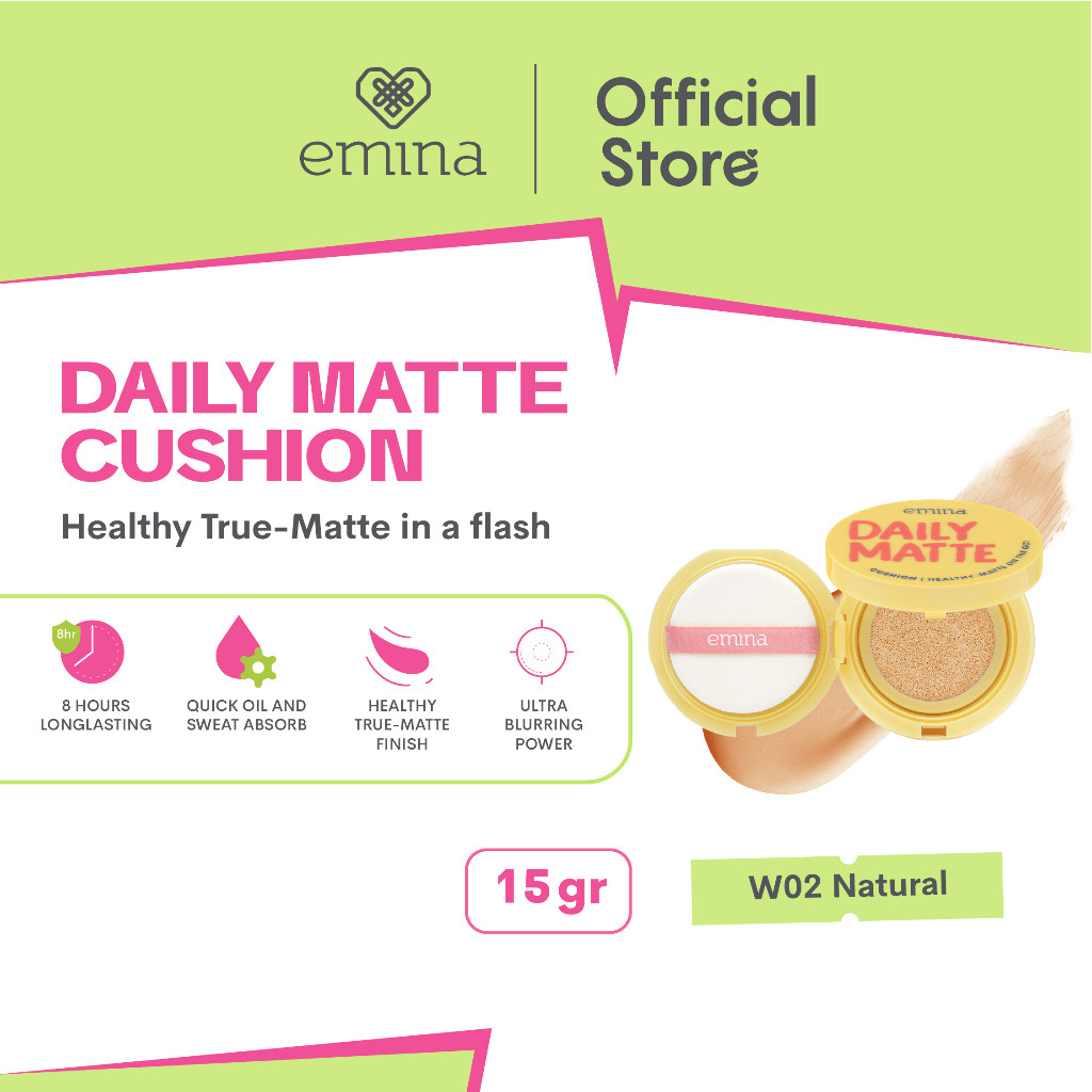 emina daily matte cushion / matte finish emina daily matte cushion / matte finish