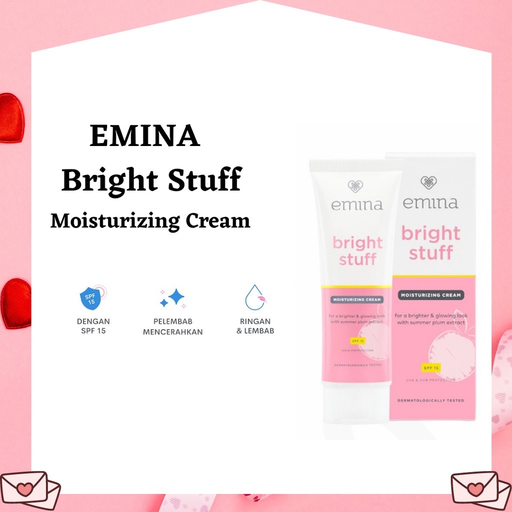 emina bright stuff moisturizing cream 20ml/pelembab wajah emina bright stuff moisturizing cream 20ml/pelembab wajah