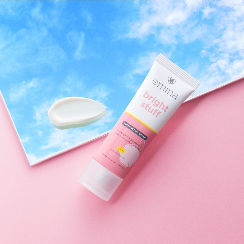 emina bright stuff moisturizing cream 20ml/pelembab wajah emina bright stuff moisturizing cream 20ml/pelembab wajah
