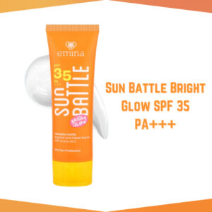 emina sun battle bright glow spf 35 pa+++/tabir surya
