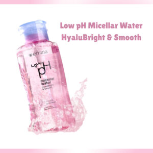 emina low ph micellar water hyalubright and smooth 300ml and 125ml/pembersih make up
