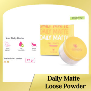 emina daily matte loose powder 20g | bedak tabur