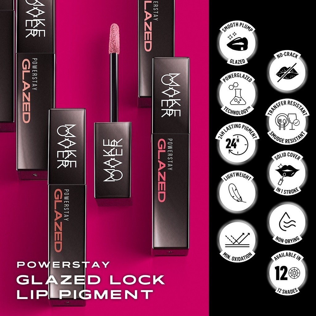 make over powerstay glazed lock lip pigment 3g make over powerstay glazed lock lip pigment 3g