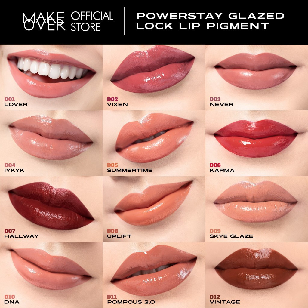 make over powerstay glazed lock lip pigment 3g make over powerstay glazed lock lip pigment 3g