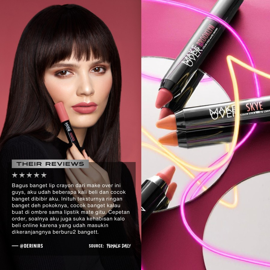 make over color stick matte crayon 2.6 g i lip crayon make over color stick matte crayon 2.6 g i lip crayon