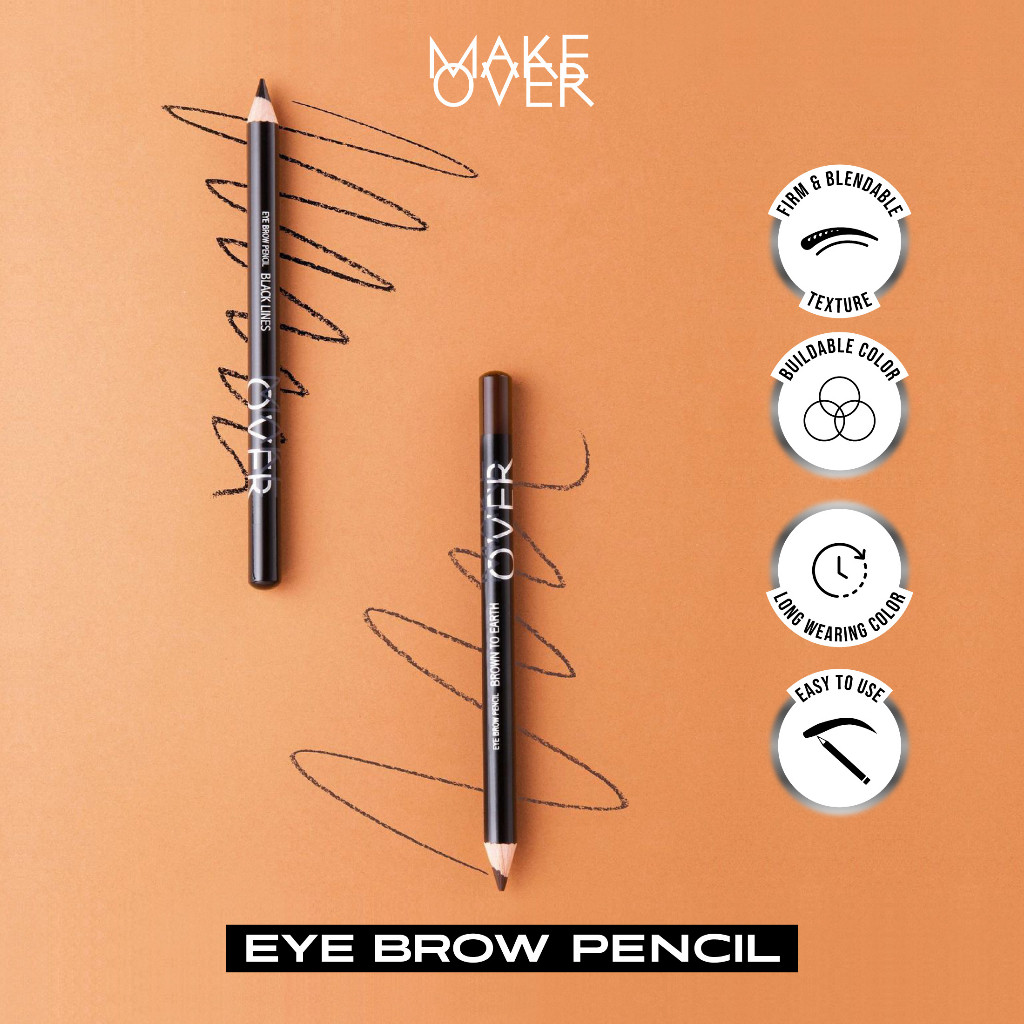 make over eyebrow pencil 1.14 g / eye brow pencil / pensil alis make over eyebrow pencil 1.14 g / eye brow pencil / pensil alis