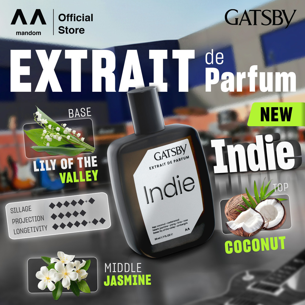 gatsby extrait de parfum 50ml/parfum pria gatsby extrait de parfum 50ml/parfum pria